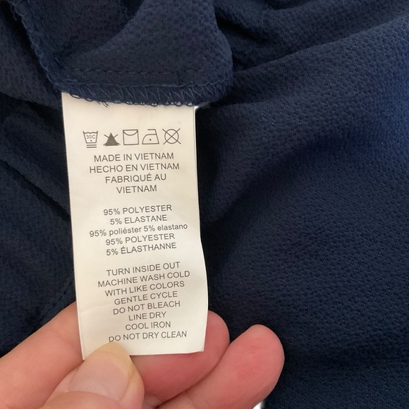 MICHAEL Michael Kors Blue Off-Shoulder Jumpsuit with Flutter Sleeves - Picture 7 of 11